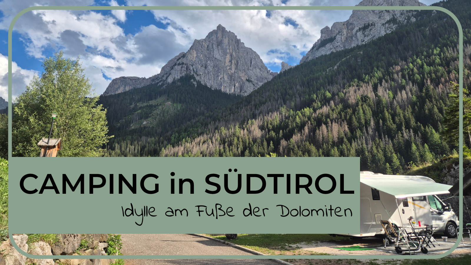 Camping Vidor, Ausblick auf die Dolomiten